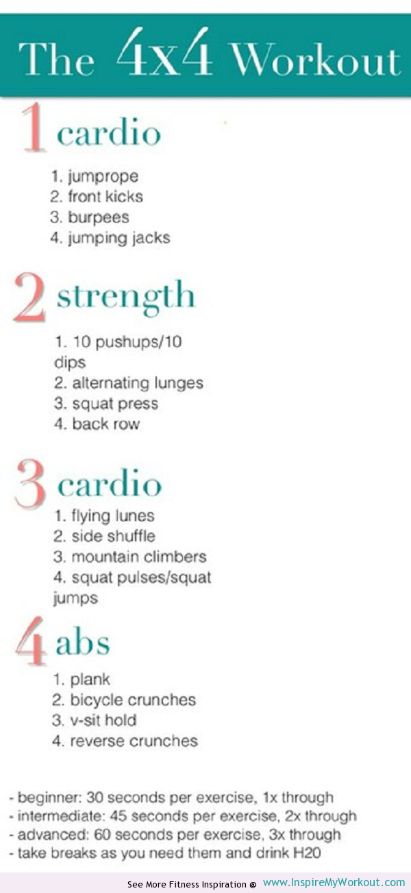 Here's a sample workout routine that you can do!