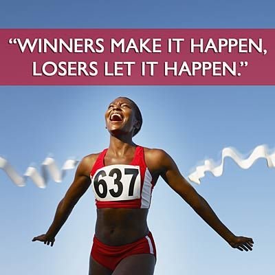 Winners make it happen - InspireMyWorkout.com - A 